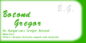 botond gregor business card